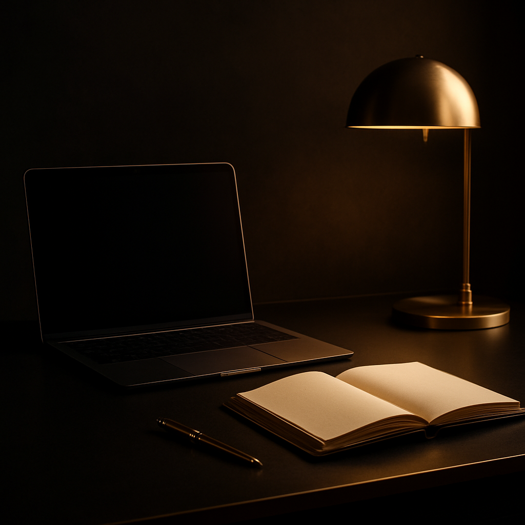 Elegant professional workspace representing AB Admin Services